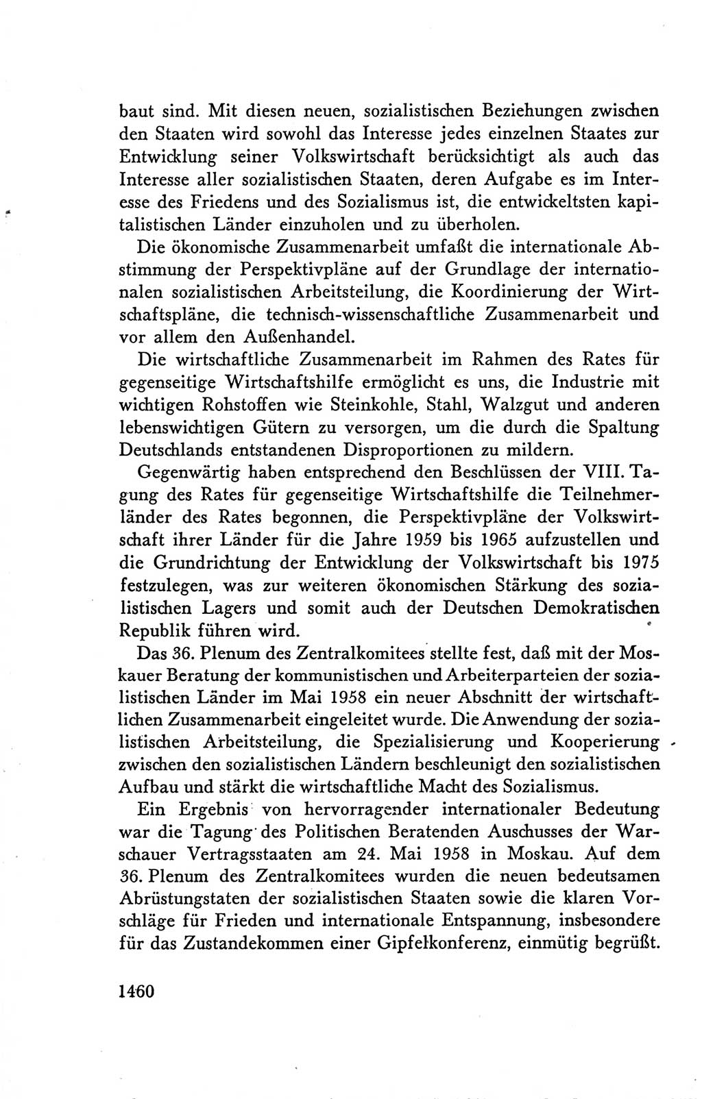 Protokoll der Verhandlungen des Ⅴ. Parteitages der Sozialistischen Einheitspartei Deutschlands (SED) [Deutsche Demokratische Republik (DDR)] 1958, Seite 1460