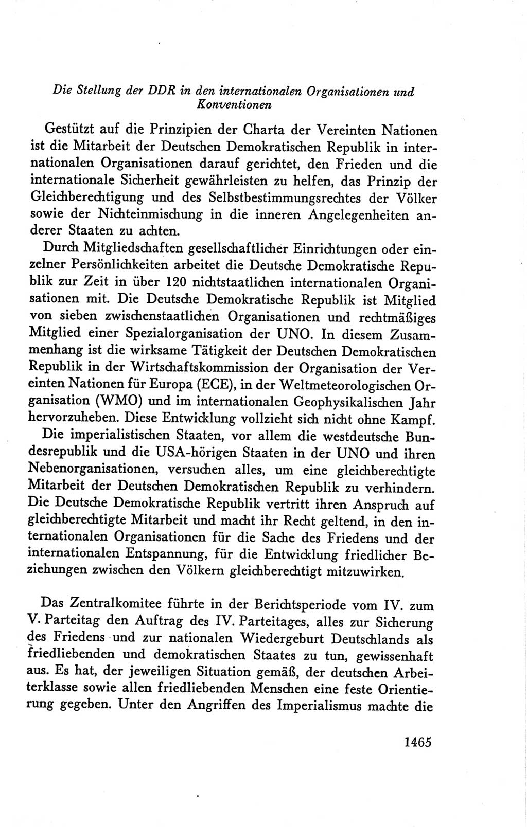 Protokoll der Verhandlungen des Ⅴ. Parteitages der Sozialistischen Einheitspartei Deutschlands (SED) [Deutsche Demokratische Republik (DDR)] 1958, Seite 1465