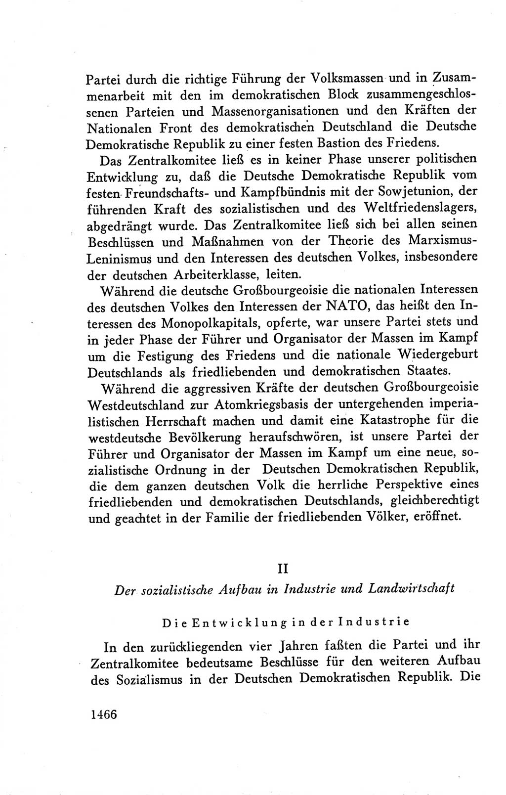 Protokoll der Verhandlungen des Ⅴ. Parteitages der Sozialistischen Einheitspartei Deutschlands (SED) [Deutsche Demokratische Republik (DDR)] 1958, Seite 1466