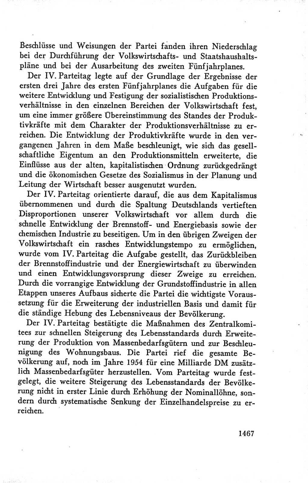 Protokoll der Verhandlungen des Ⅴ. Parteitages der Sozialistischen Einheitspartei Deutschlands (SED) [Deutsche Demokratische Republik (DDR)] 1958, Seite 1467