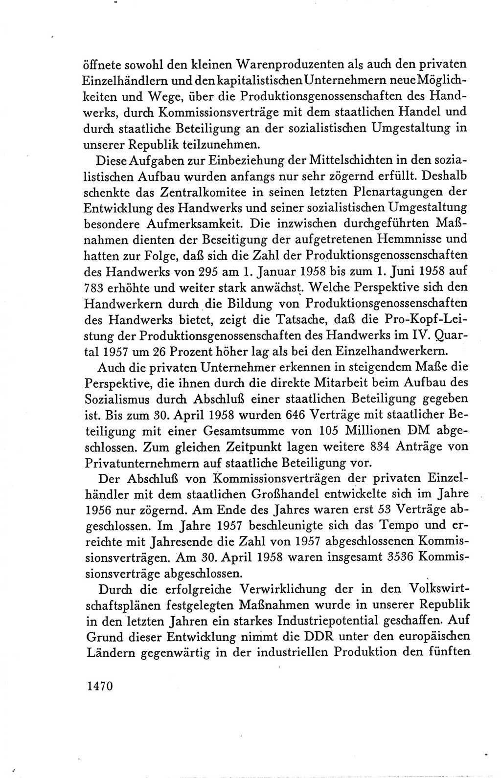 Protokoll der Verhandlungen des Ⅴ. Parteitages der Sozialistischen Einheitspartei Deutschlands (SED) [Deutsche Demokratische Republik (DDR)] 1958, Seite 1470