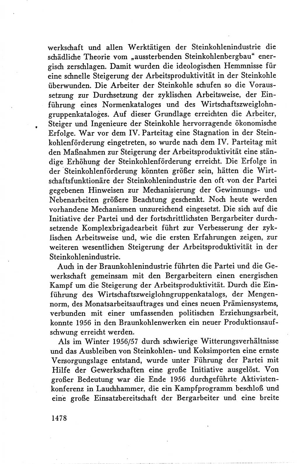 Protokoll der Verhandlungen des Ⅴ. Parteitages der Sozialistischen Einheitspartei Deutschlands (SED) [Deutsche Demokratische Republik (DDR)] 1958, Seite 1478