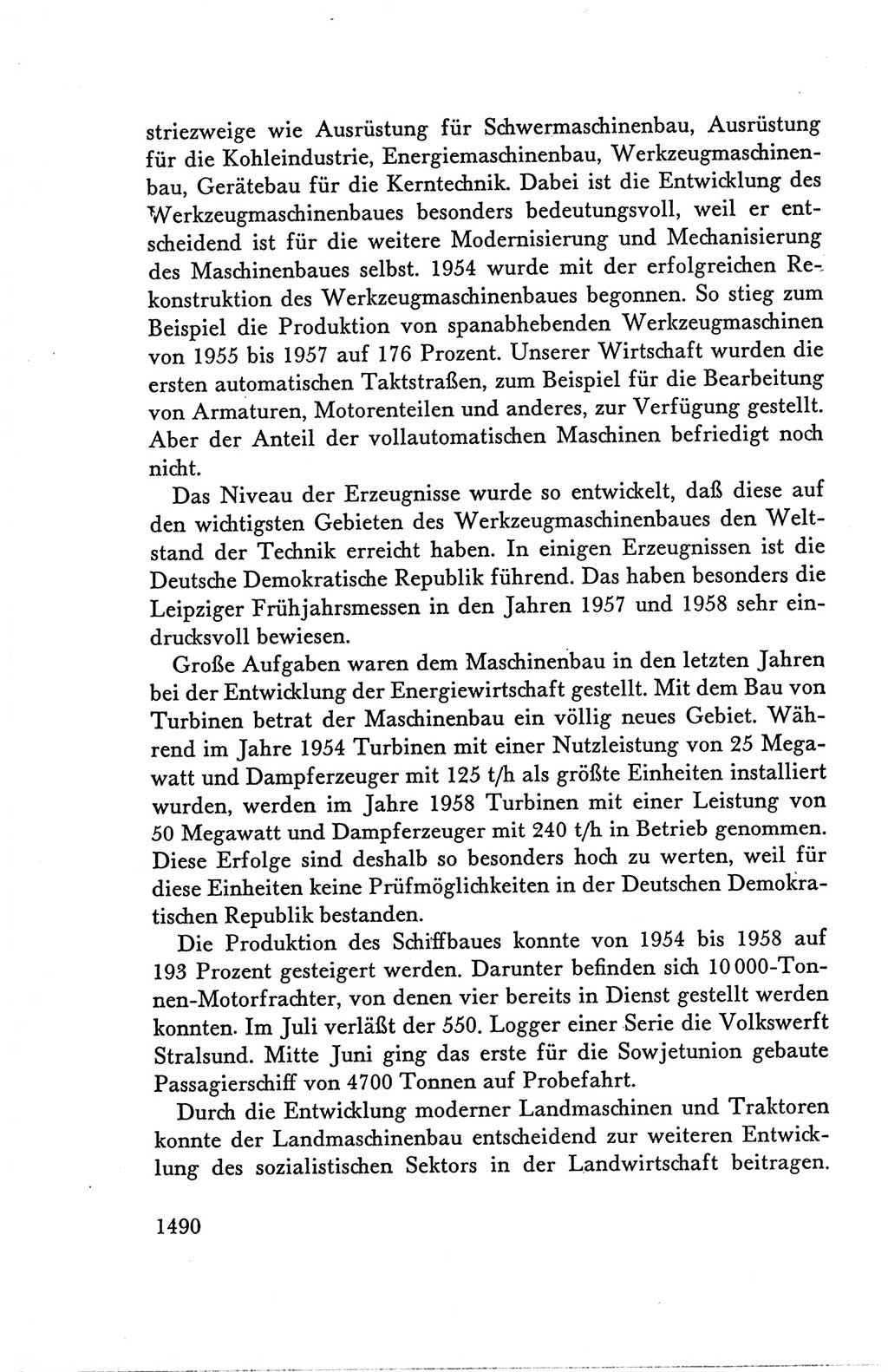 Protokoll der Verhandlungen des Ⅴ. Parteitages der Sozialistischen Einheitspartei Deutschlands (SED) [Deutsche Demokratische Republik (DDR)] 1958, Seite 1490