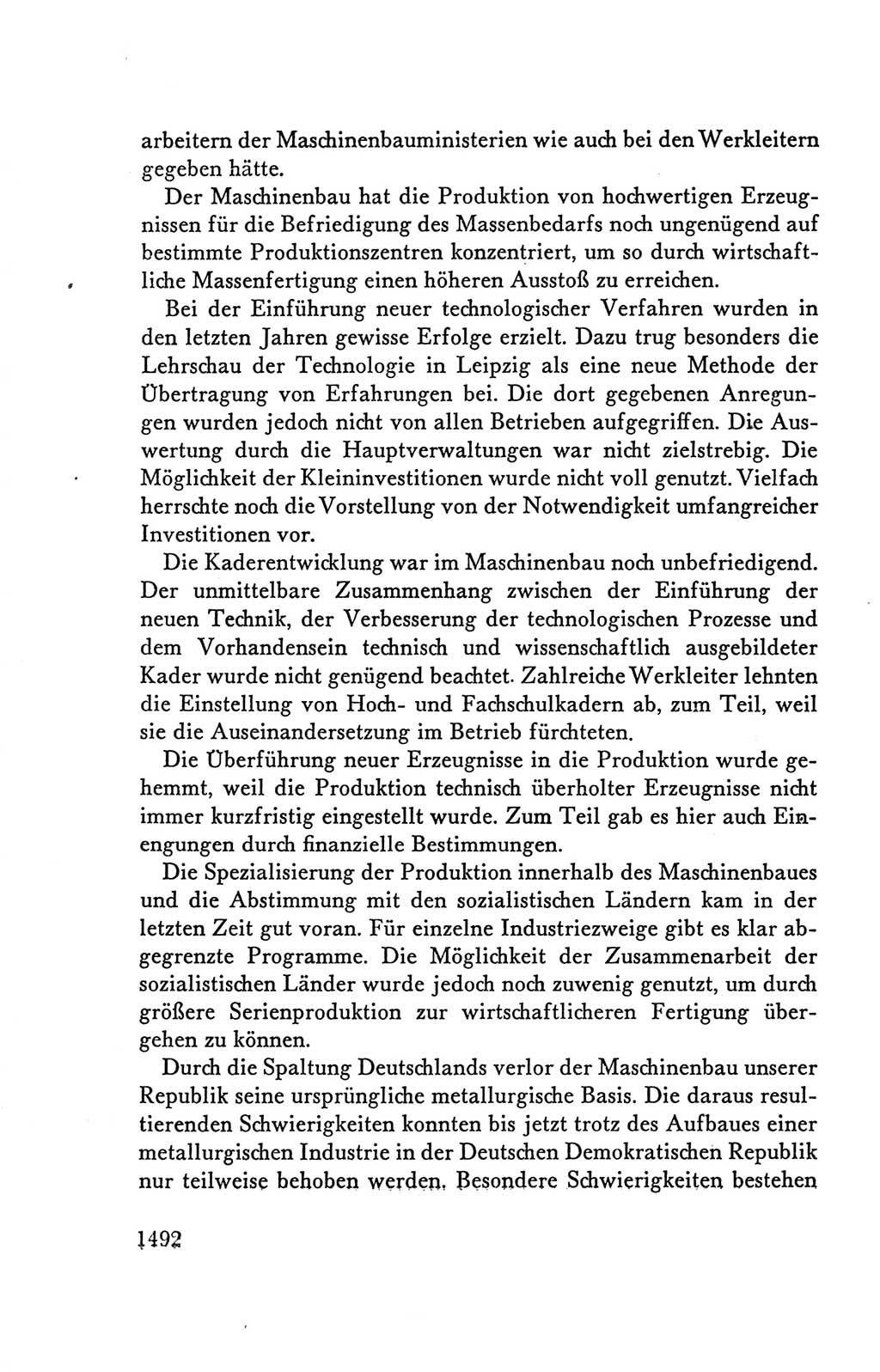 Protokoll der Verhandlungen des Ⅴ. Parteitages der Sozialistischen Einheitspartei Deutschlands (SED) [Deutsche Demokratische Republik (DDR)] 1958, Seite 1492