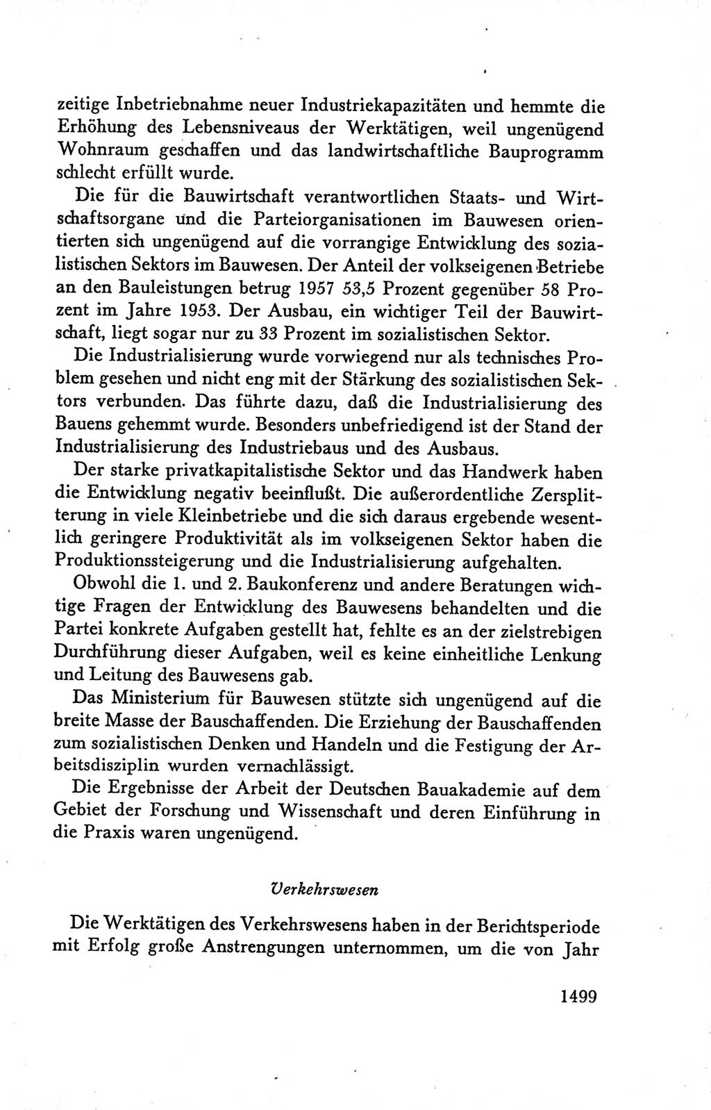 Protokoll der Verhandlungen des Ⅴ. Parteitages der Sozialistischen Einheitspartei Deutschlands (SED) [Deutsche Demokratische Republik (DDR)] 1958, Seite 1499