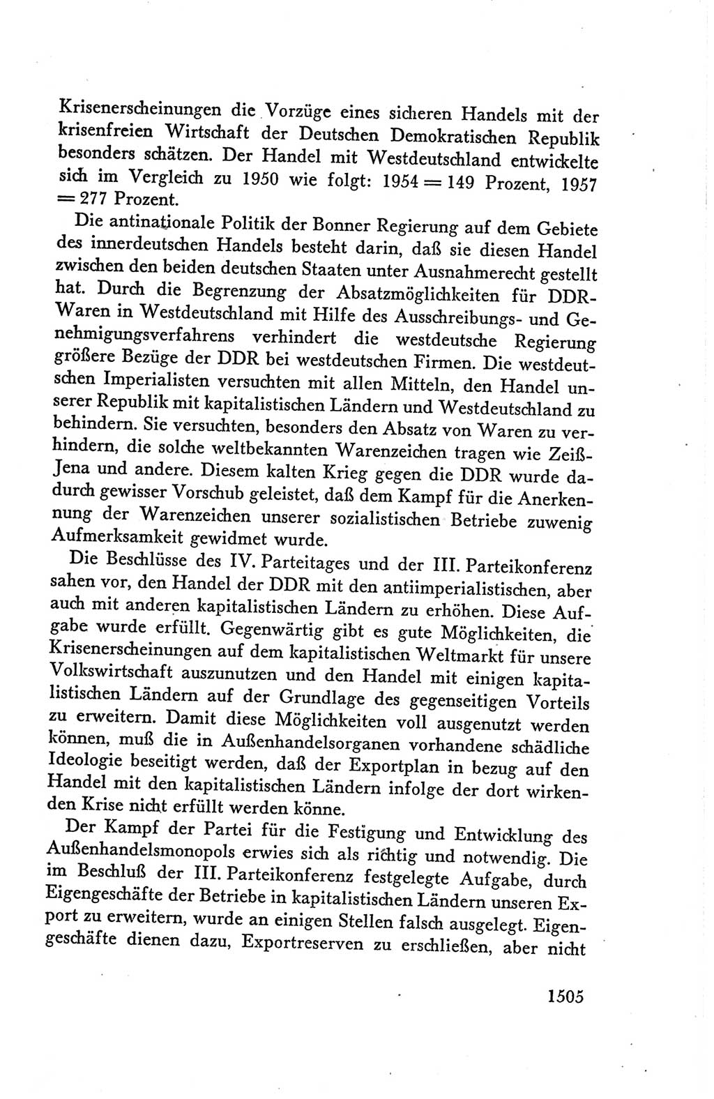 Protokoll der Verhandlungen des Ⅴ. Parteitages der Sozialistischen Einheitspartei Deutschlands (SED) [Deutsche Demokratische Republik (DDR)] 1958, Seite 1505