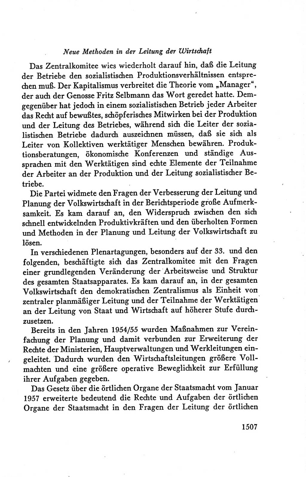 Protokoll der Verhandlungen des Ⅴ. Parteitages der Sozialistischen Einheitspartei Deutschlands (SED) [Deutsche Demokratische Republik (DDR)] 1958, Seite 1507