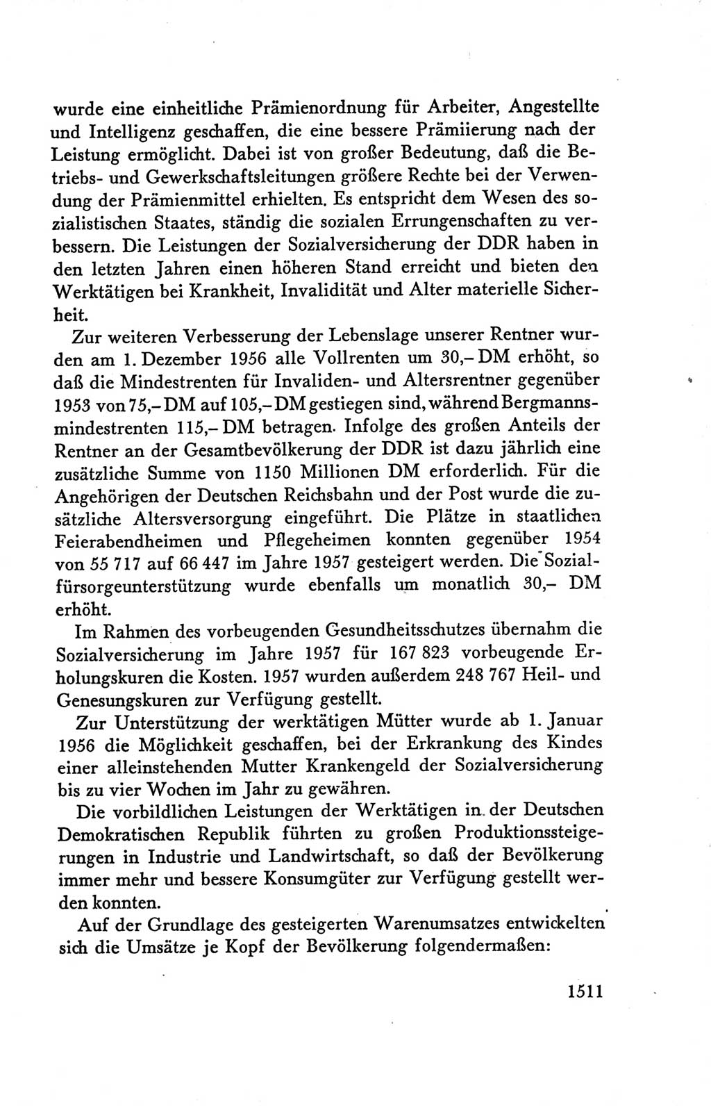 Protokoll der Verhandlungen des Ⅴ. Parteitages der Sozialistischen Einheitspartei Deutschlands (SED) [Deutsche Demokratische Republik (DDR)] 1958, Seite 1511