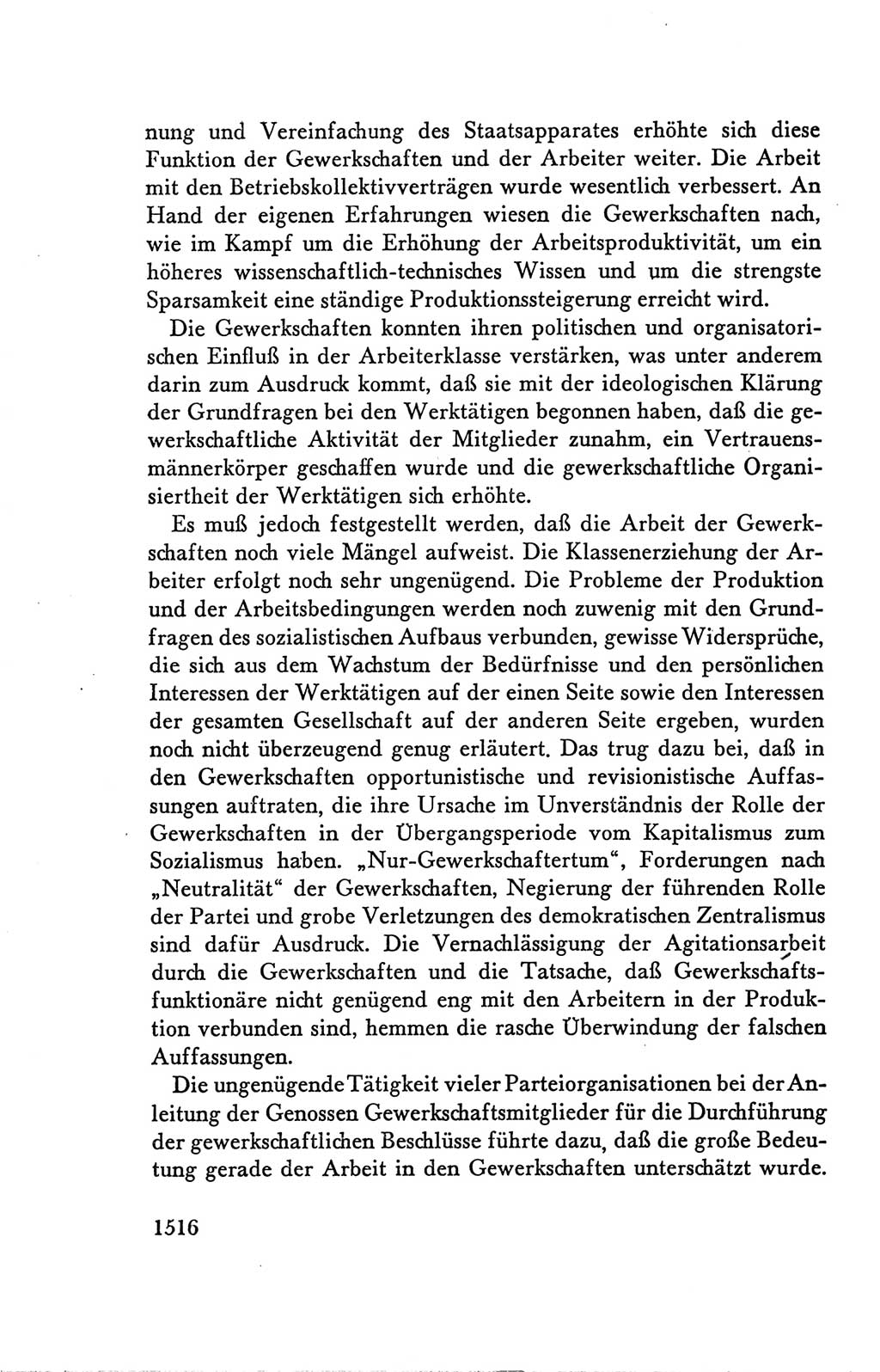 Protokoll der Verhandlungen des Ⅴ. Parteitages der Sozialistischen Einheitspartei Deutschlands (SED) [Deutsche Demokratische Republik (DDR)] 1958, Seite 1516