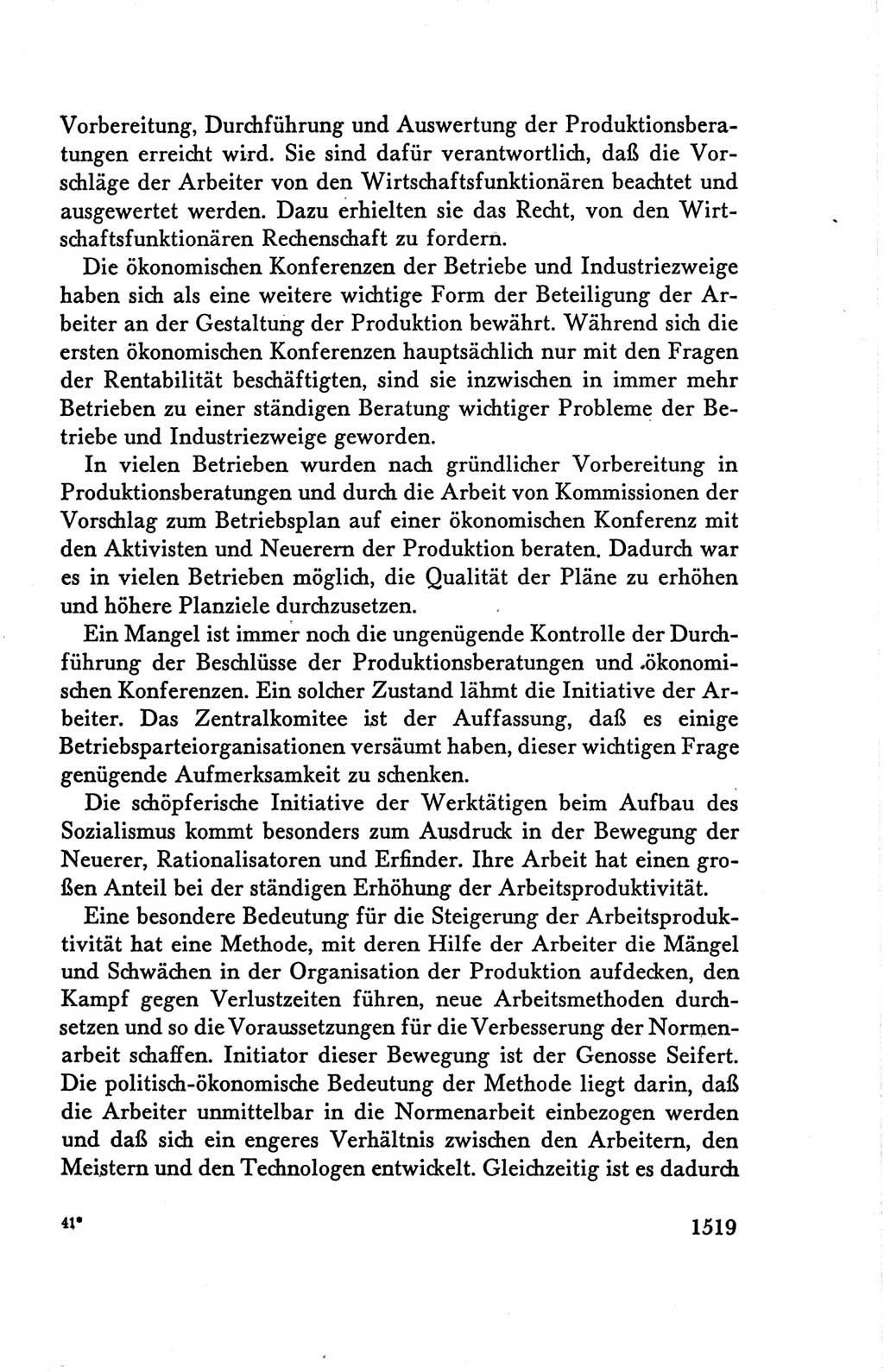 Protokoll der Verhandlungen des Ⅴ. Parteitages der Sozialistischen Einheitspartei Deutschlands (SED) [Deutsche Demokratische Republik (DDR)] 1958, Seite 1519