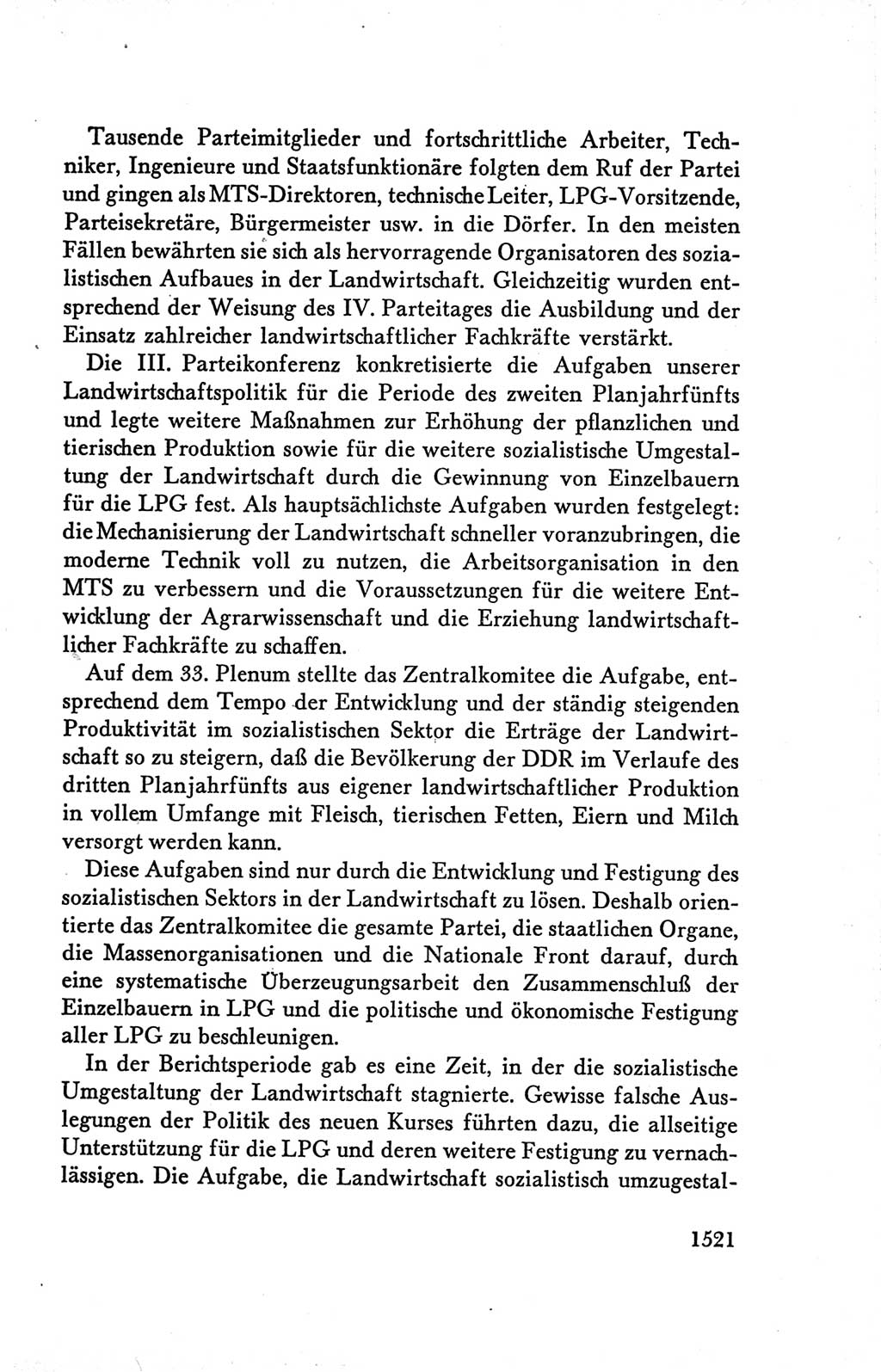 Protokoll der Verhandlungen des Ⅴ. Parteitages der Sozialistischen Einheitspartei Deutschlands (SED) [Deutsche Demokratische Republik (DDR)] 1958, Seite 1521