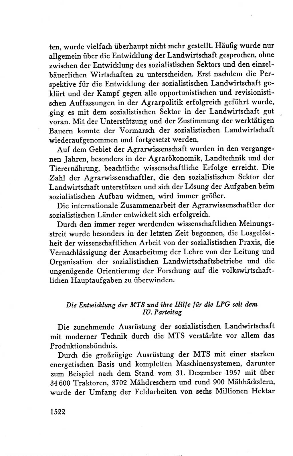 Protokoll der Verhandlungen des Ⅴ. Parteitages der Sozialistischen Einheitspartei Deutschlands (SED) [Deutsche Demokratische Republik (DDR)] 1958, Seite 1522