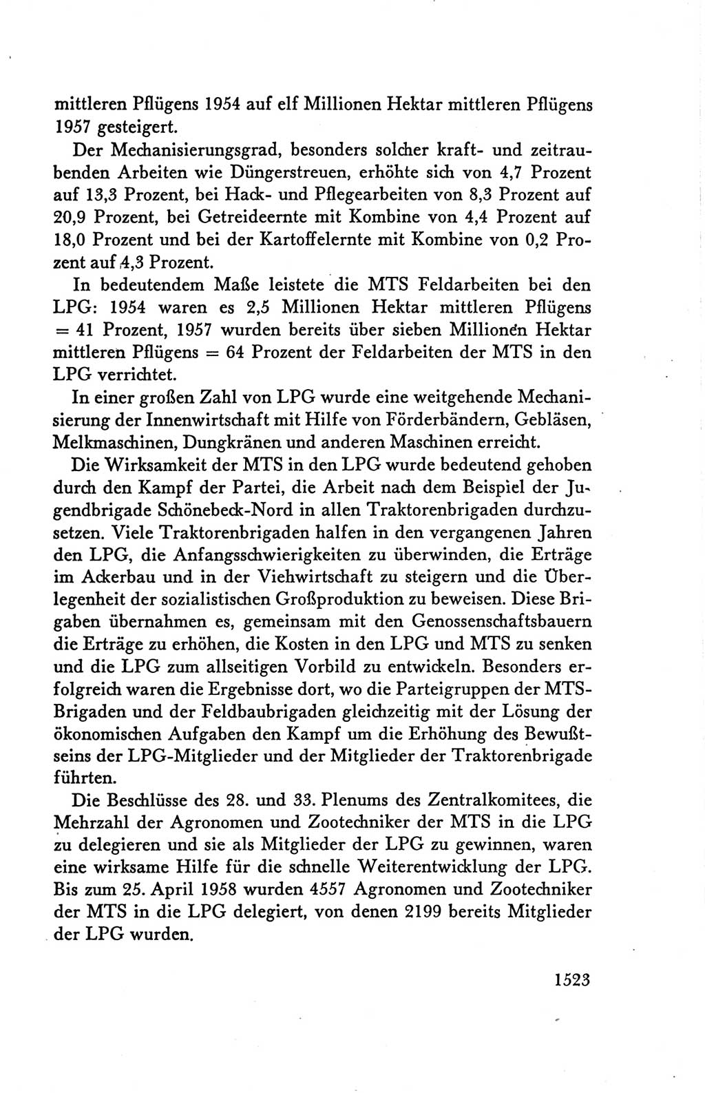 Protokoll der Verhandlungen des Ⅴ. Parteitages der Sozialistischen Einheitspartei Deutschlands (SED) [Deutsche Demokratische Republik (DDR)] 1958, Seite 1523
