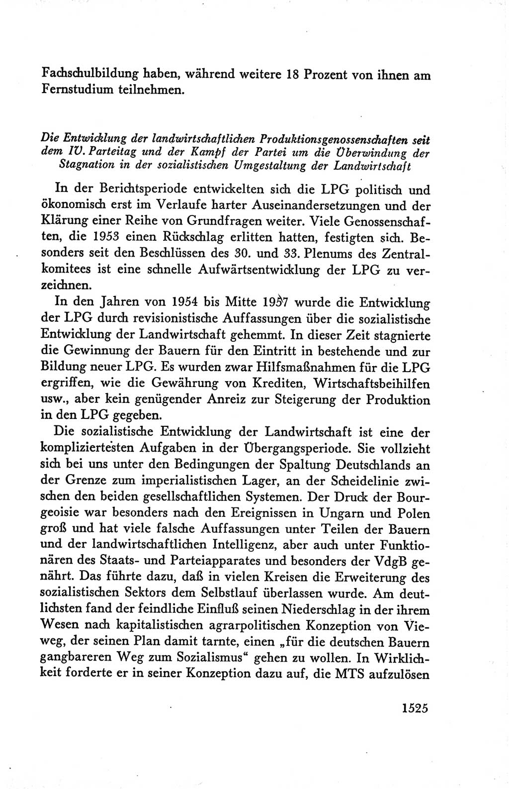 Protokoll der Verhandlungen des Ⅴ. Parteitages der Sozialistischen Einheitspartei Deutschlands (SED) [Deutsche Demokratische Republik (DDR)] 1958, Seite 1525