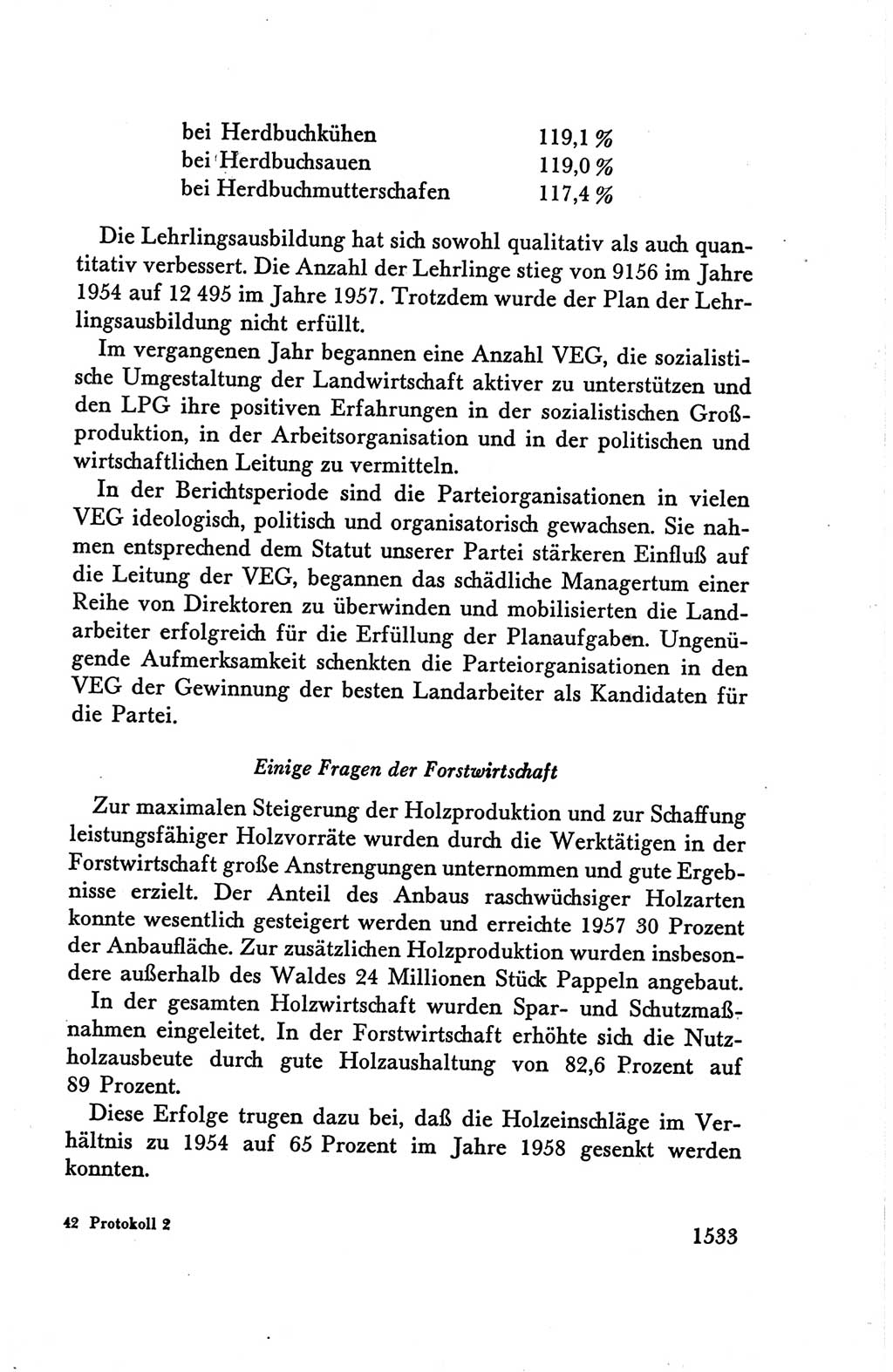 Protokoll der Verhandlungen des Ⅴ. Parteitages der Sozialistischen Einheitspartei Deutschlands (SED) [Deutsche Demokratische Republik (DDR)] 1958, Seite 1533