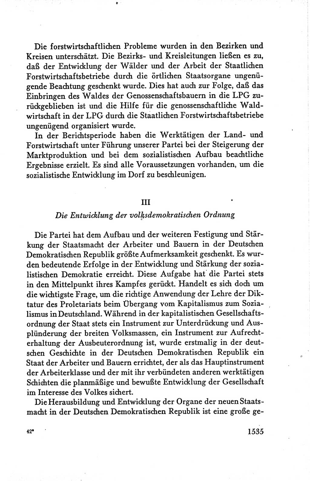 Protokoll der Verhandlungen des Ⅴ. Parteitages der Sozialistischen Einheitspartei Deutschlands (SED) [Deutsche Demokratische Republik (DDR)] 1958, Seite 1535