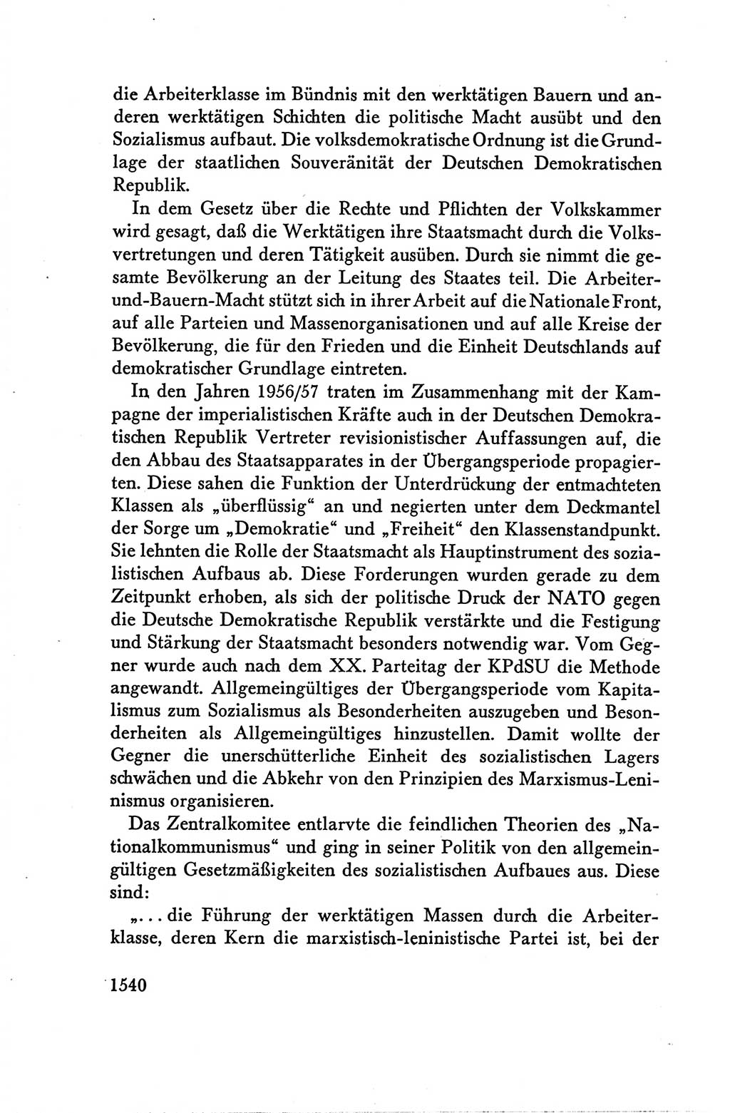 Protokoll der Verhandlungen des Ⅴ. Parteitages der Sozialistischen Einheitspartei Deutschlands (SED) [Deutsche Demokratische Republik (DDR)] 1958, Seite 1540