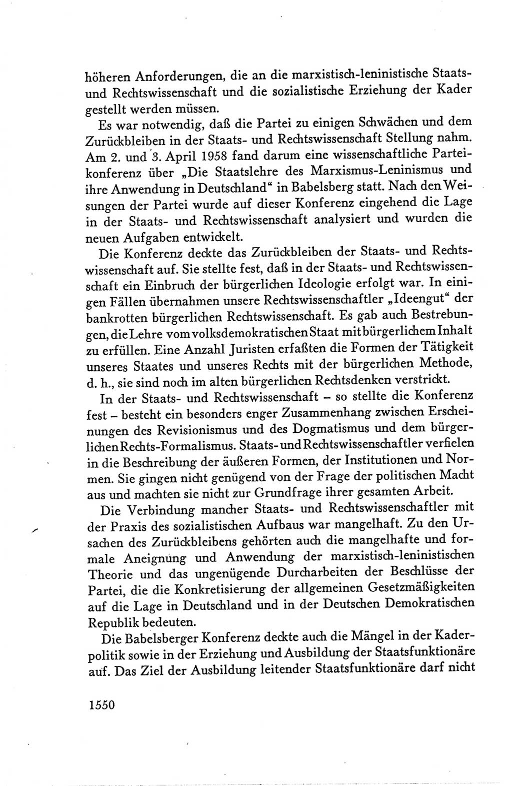Protokoll der Verhandlungen des Ⅴ. Parteitages der Sozialistischen Einheitspartei Deutschlands (SED) [Deutsche Demokratische Republik (DDR)] 1958, Seite 1550