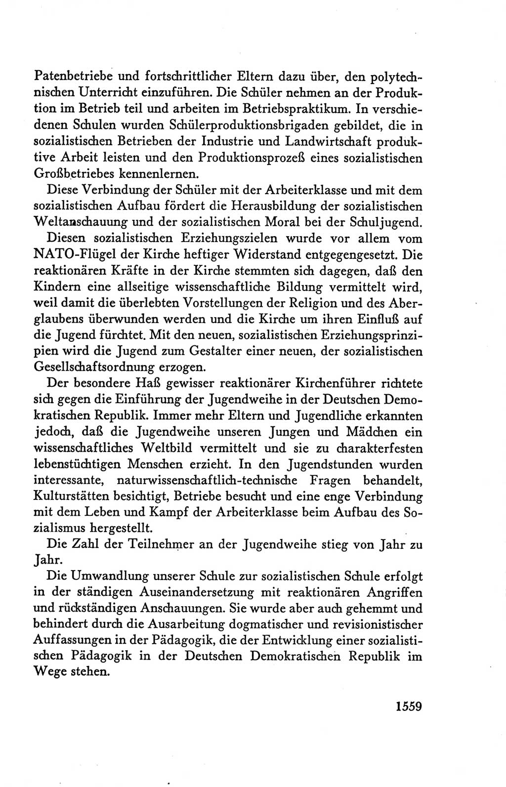 Protokoll der Verhandlungen des Ⅴ. Parteitages der Sozialistischen Einheitspartei Deutschlands (SED) [Deutsche Demokratische Republik (DDR)] 1958, Seite 1559