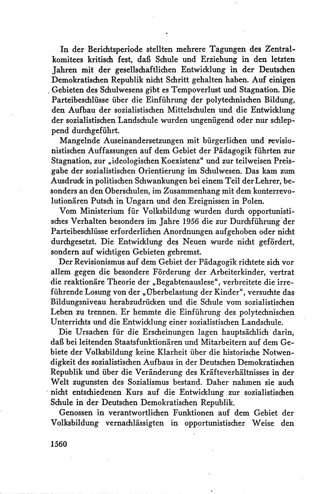 Protokoll der Verhandlungen des Ⅴ. Parteitages der Sozialistischen Einheitspartei Deutschlands (SED) [Deutsche Demokratische Republik (DDR)] 1958, Seite 1560