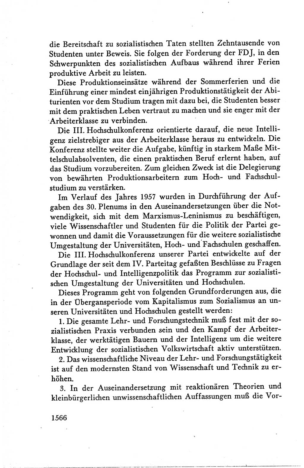 Protokoll der Verhandlungen des Ⅴ. Parteitages der Sozialistischen Einheitspartei Deutschlands (SED) [Deutsche Demokratische Republik (DDR)] 1958, Seite 1566