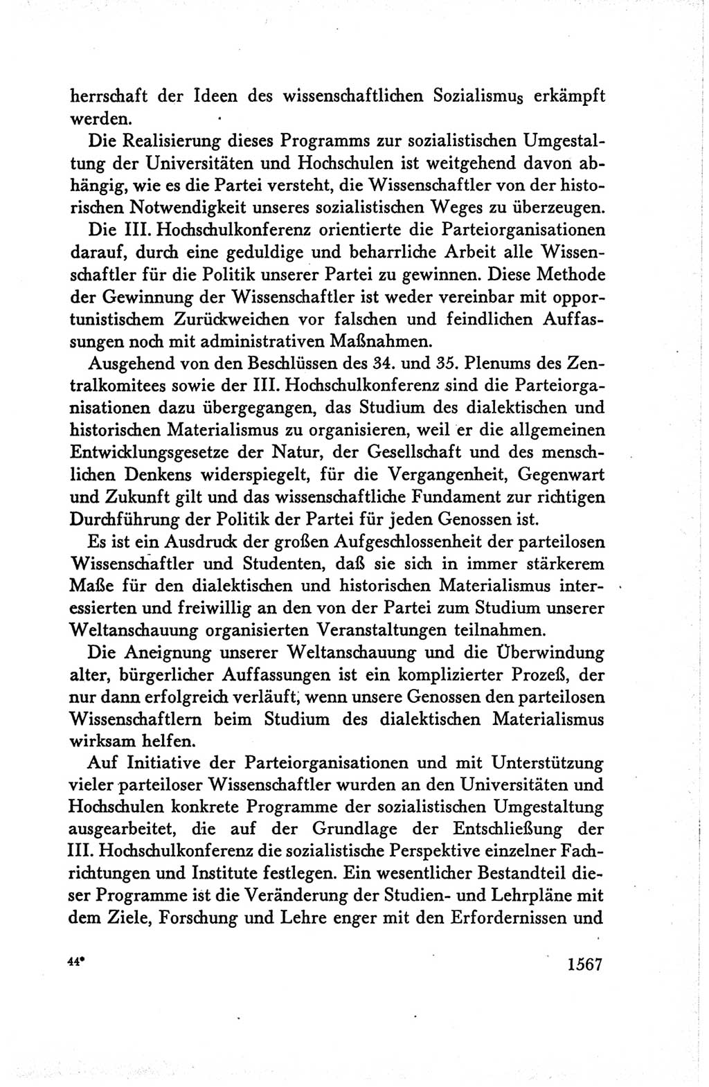 Protokoll der Verhandlungen des Ⅴ. Parteitages der Sozialistischen Einheitspartei Deutschlands (SED) [Deutsche Demokratische Republik (DDR)] 1958, Seite 1567