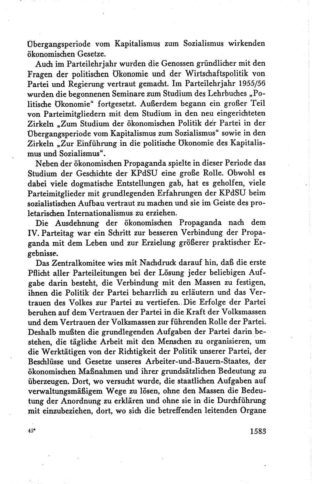 Protokoll der Verhandlungen des Ⅴ. Parteitages der Sozialistischen Einheitspartei Deutschlands (SED) [Deutsche Demokratische Republik (DDR)] 1958, Seite 1583