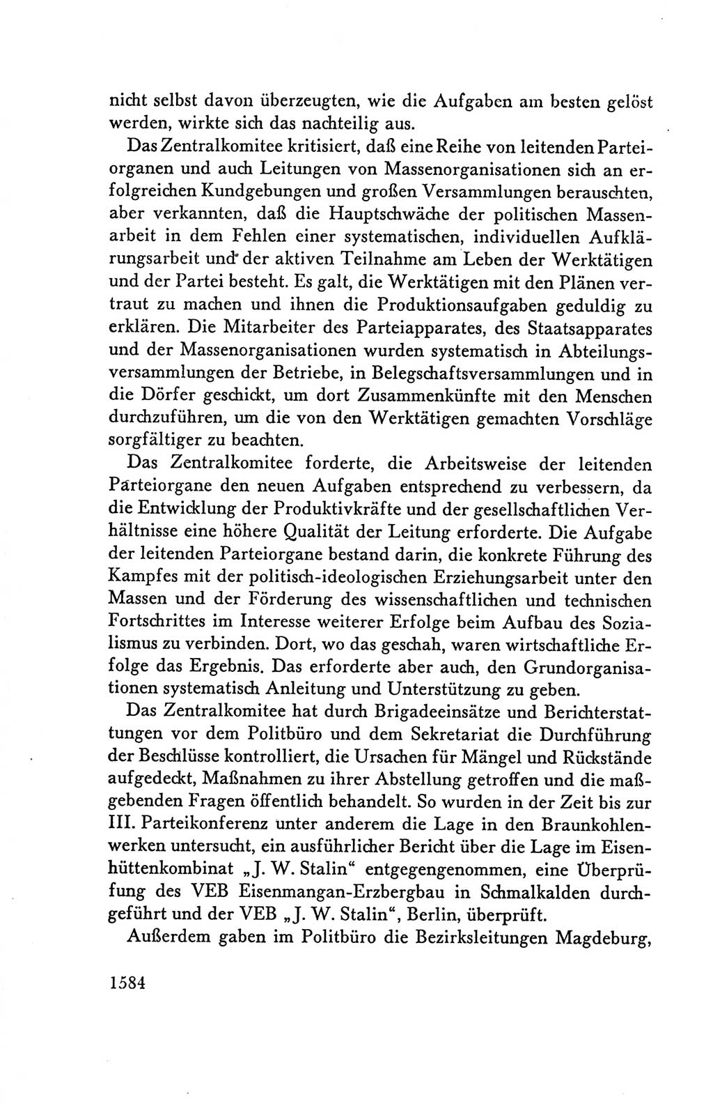 Protokoll der Verhandlungen des Ⅴ. Parteitages der Sozialistischen Einheitspartei Deutschlands (SED) [Deutsche Demokratische Republik (DDR)] 1958, Seite 1584
