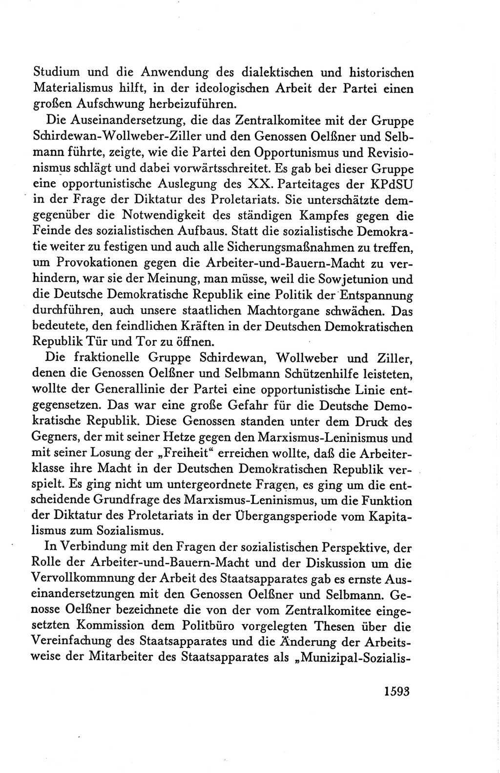 Protokoll der Verhandlungen des Ⅴ. Parteitages der Sozialistischen Einheitspartei Deutschlands (SED) [Deutsche Demokratische Republik (DDR)] 1958, Seite 1593