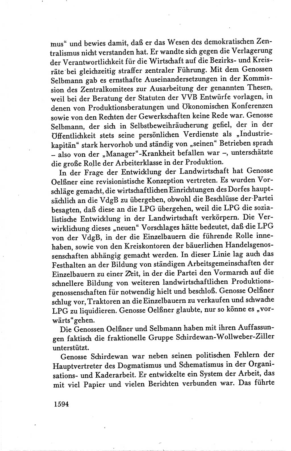 Protokoll der Verhandlungen des Ⅴ. Parteitages der Sozialistischen Einheitspartei Deutschlands (SED) [Deutsche Demokratische Republik (DDR)] 1958, Seite 1594