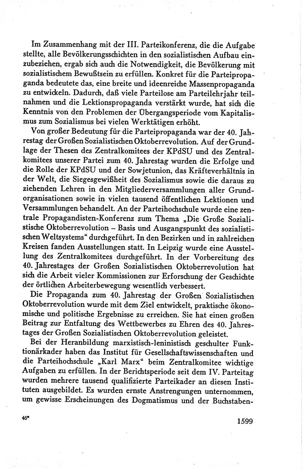Protokoll der Verhandlungen des Ⅴ. Parteitages der Sozialistischen Einheitspartei Deutschlands (SED) [Deutsche Demokratische Republik (DDR)] 1958, Seite 1599