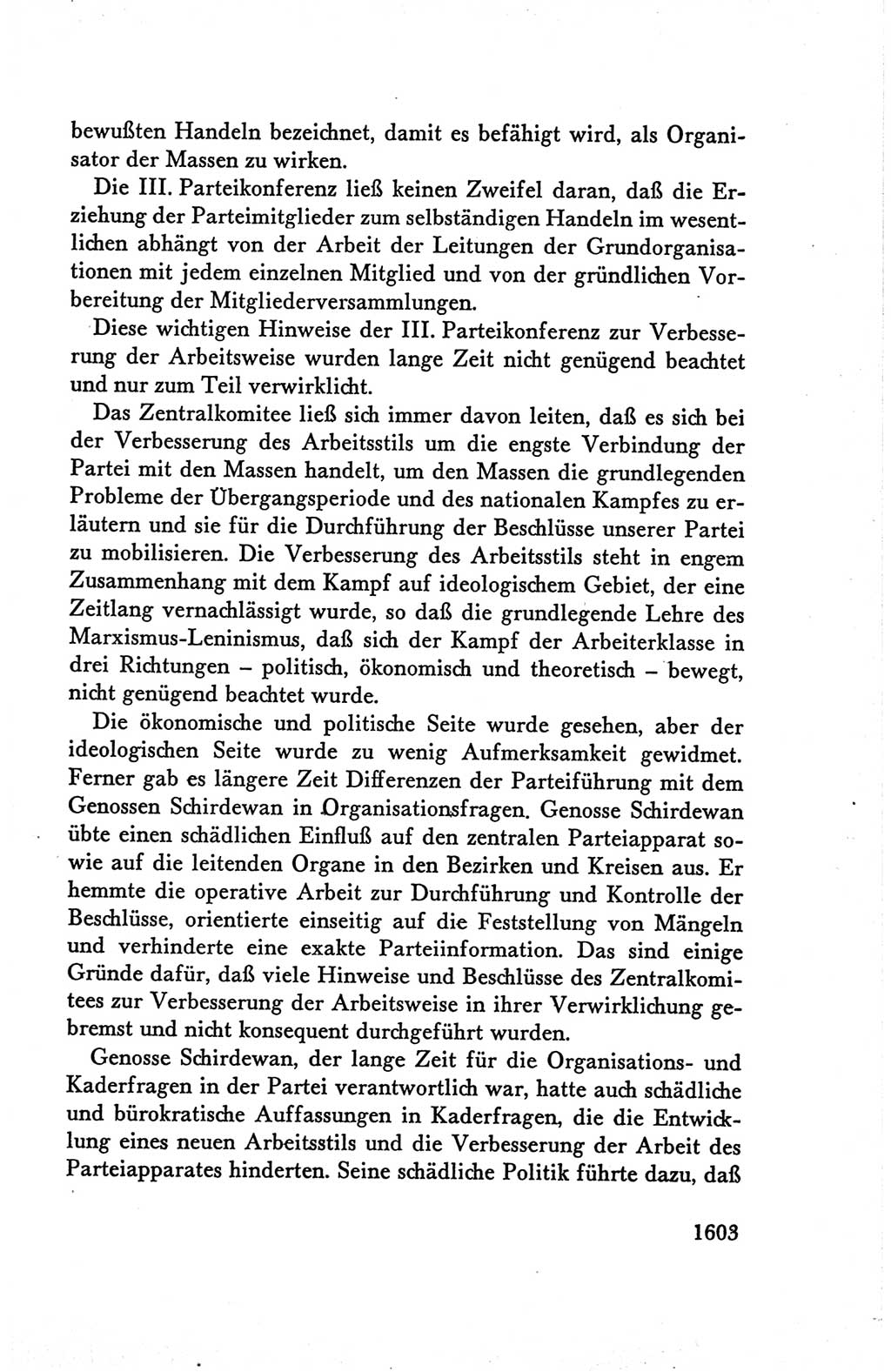 Protokoll der Verhandlungen des Ⅴ. Parteitages der Sozialistischen Einheitspartei Deutschlands (SED) [Deutsche Demokratische Republik (DDR)] 1958, Seite 1603