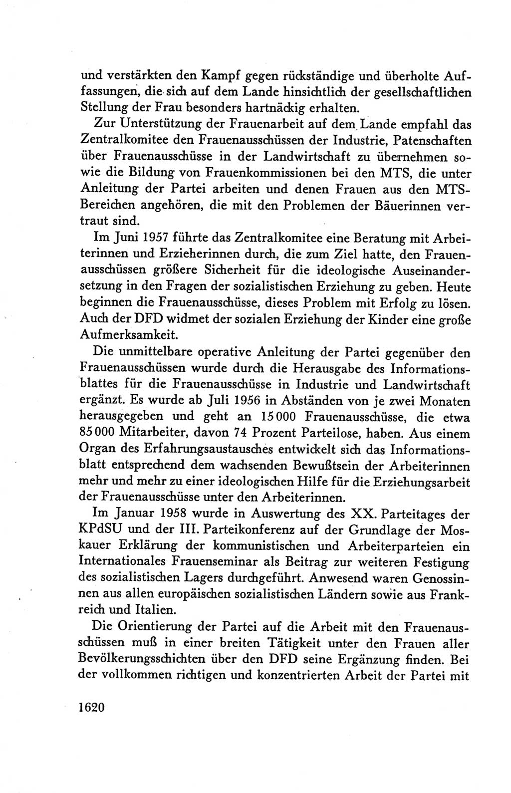 Protokoll der Verhandlungen des Ⅴ. Parteitages der Sozialistischen Einheitspartei Deutschlands (SED) [Deutsche Demokratische Republik (DDR)] 1958, Seite 1620