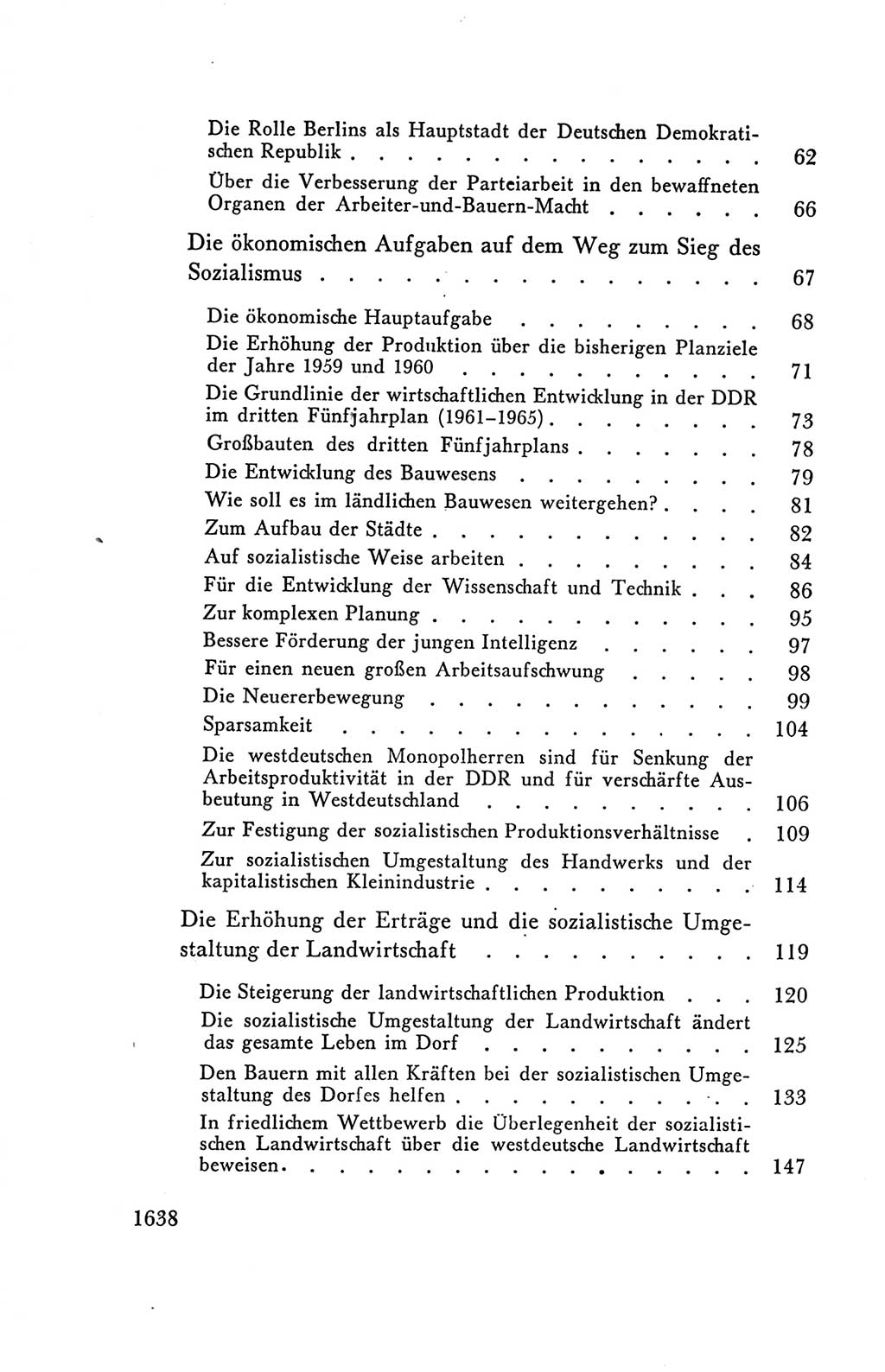 Protokoll der Verhandlungen des Ⅴ. Parteitages der Sozialistischen Einheitspartei Deutschlands (SED) [Deutsche Demokratische Republik (DDR)] 1958, Seite 1638