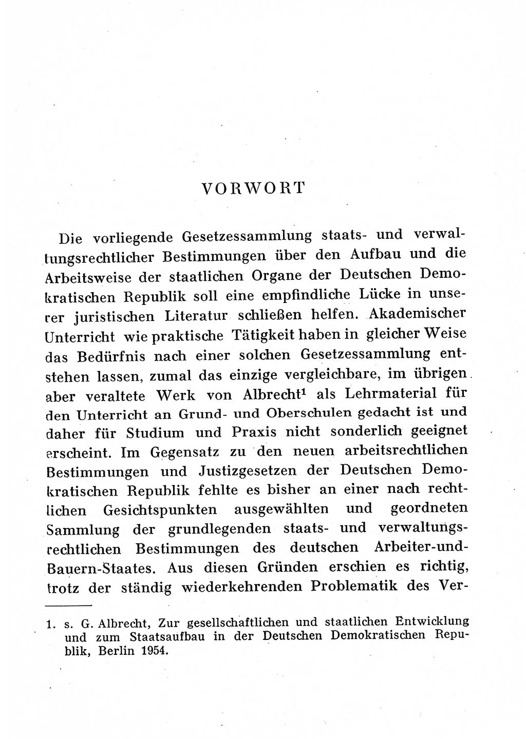 Staats- und verwaltungsrechtliche Gesetze der Deutschen Demokratischen Republik (DDR) 1958, Seite 5 (StVerwR Ges. DDR 1958, S. 5)
