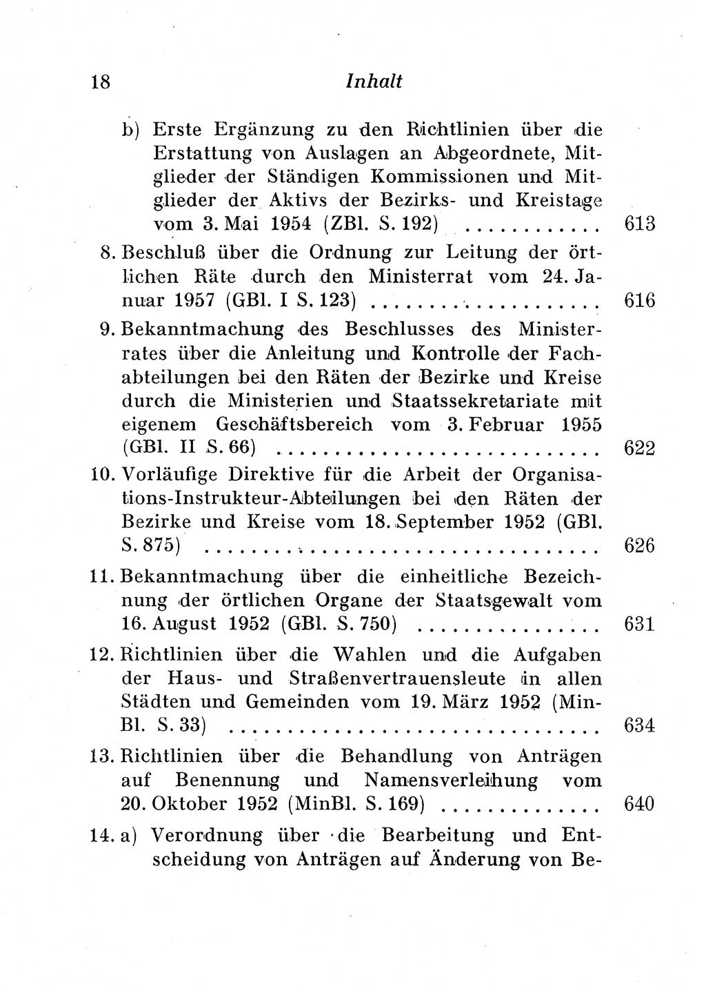 Staats- und verwaltungsrechtliche Gesetze der Deutschen Demokratischen Republik (DDR) 1958, Seite 18 (StVerwR Ges. DDR 1958, S. 18)