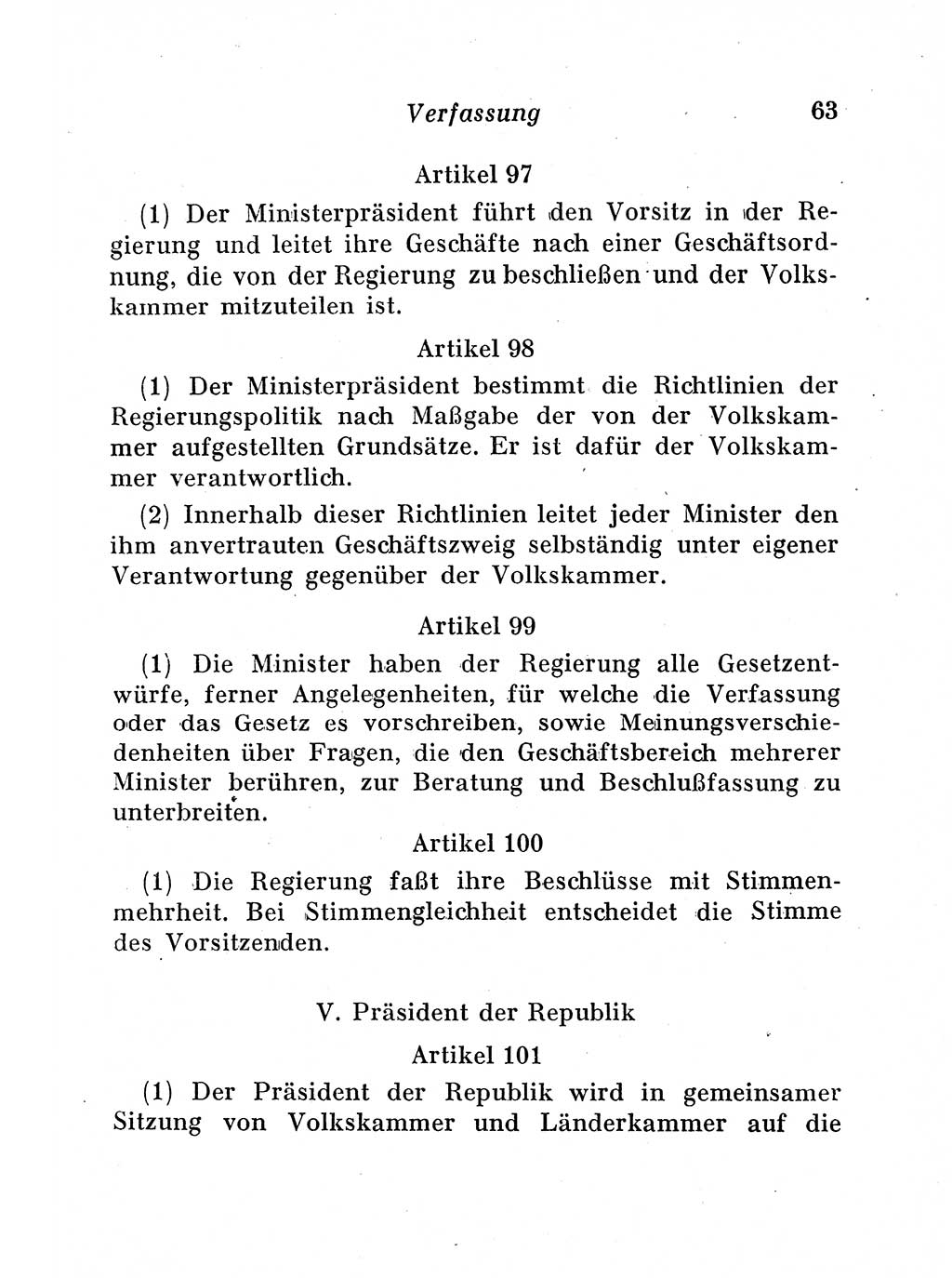 Staats- und verwaltungsrechtliche Gesetze der Deutschen Demokratischen Republik (DDR) 1958, Seite 63 (StVerwR Ges. DDR 1958, S. 63)