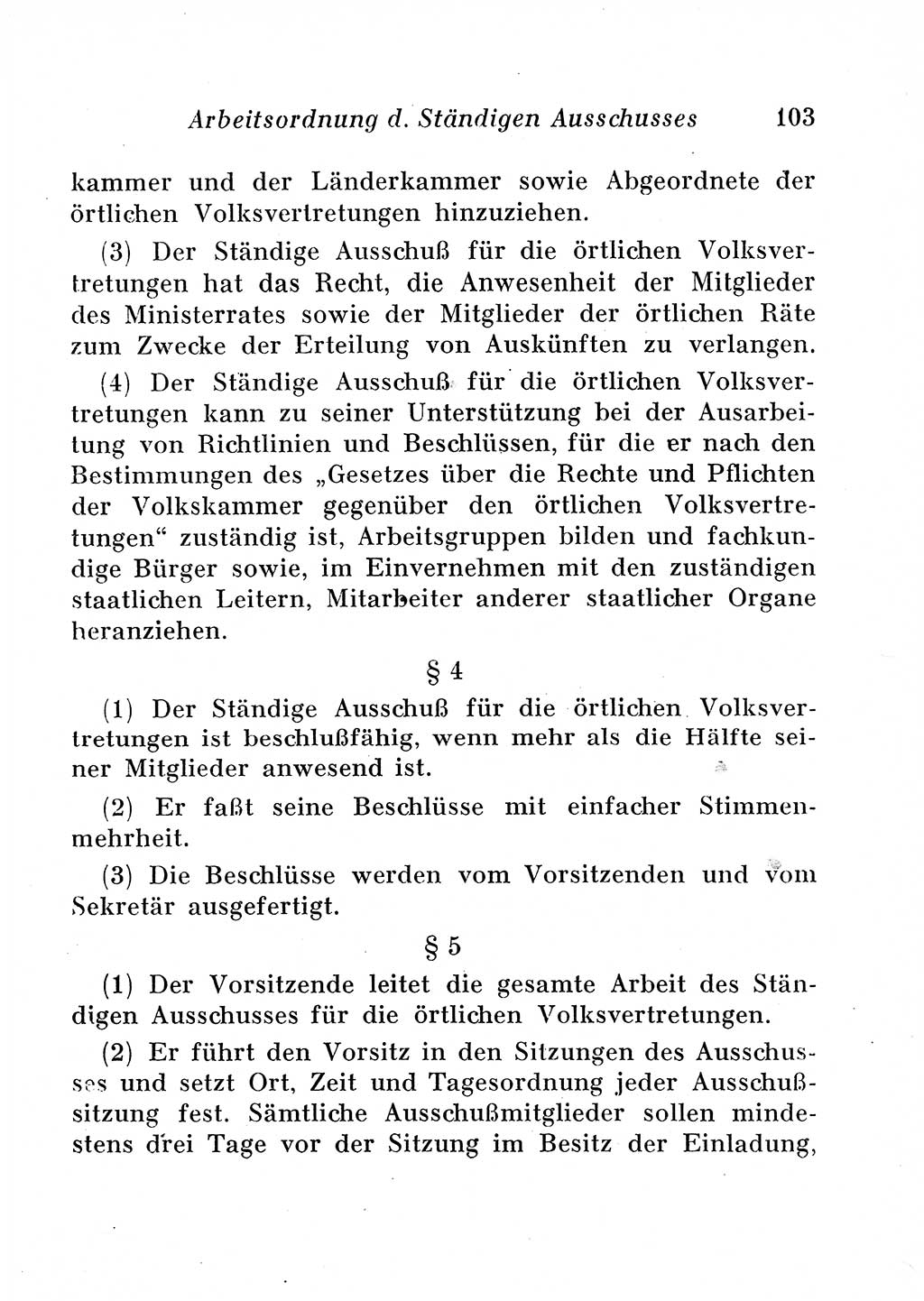Staats- und verwaltungsrechtliche Gesetze der Deutschen Demokratischen Republik (DDR) 1958, Seite 103 (StVerwR Ges. DDR 1958, S. 103)