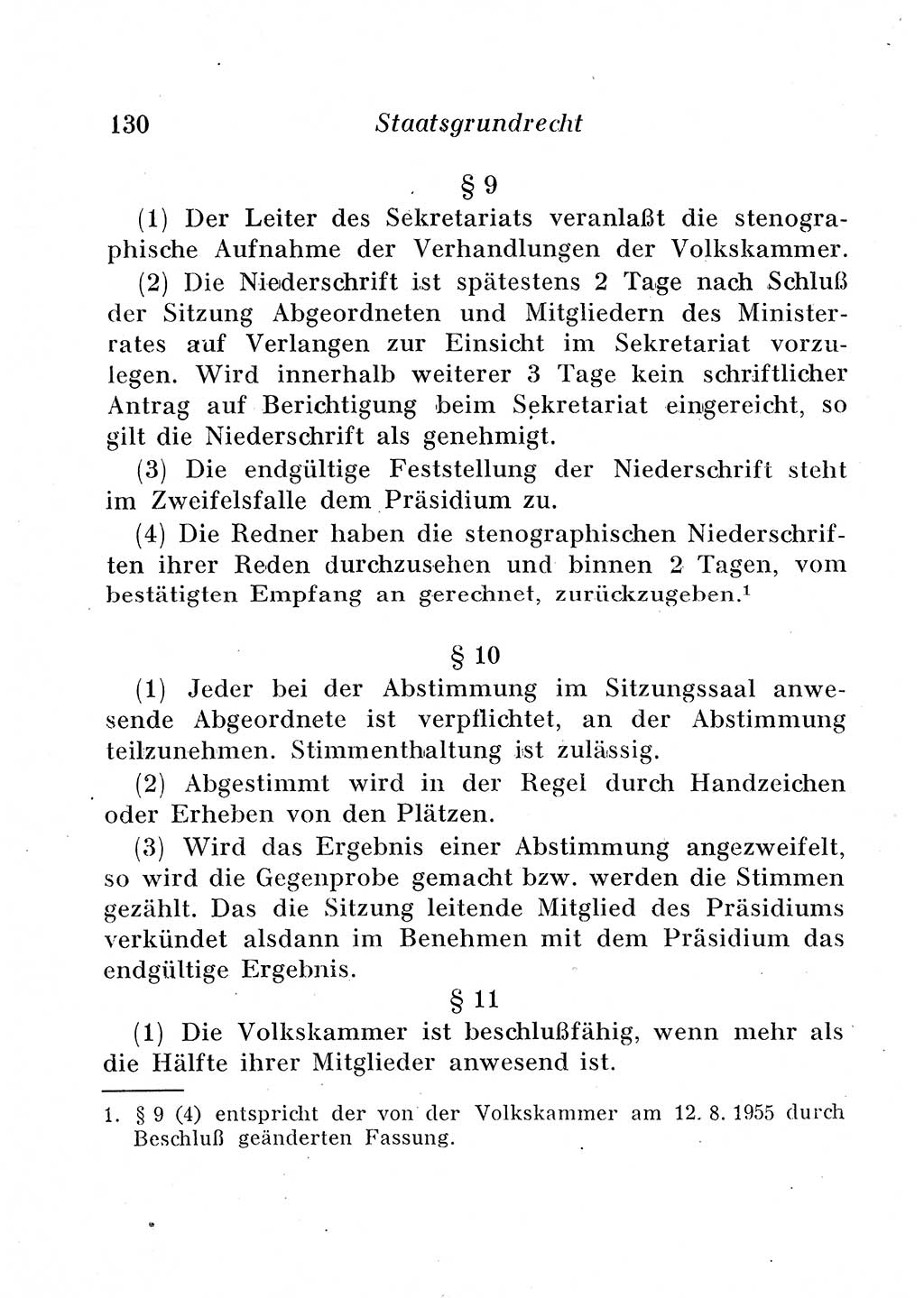 Staats- und verwaltungsrechtliche Gesetze der Deutschen Demokratischen Republik (DDR) 1958, Seite 130 (StVerwR Ges. DDR 1958, S. 130)