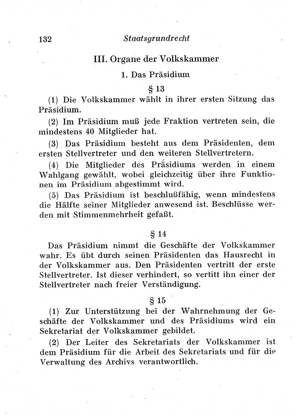 Staats- und verwaltungsrechtliche Gesetze der Deutschen Demokratischen Republik (DDR) 1958, Seite 132 (StVerwR Ges. DDR 1958, S. 132)