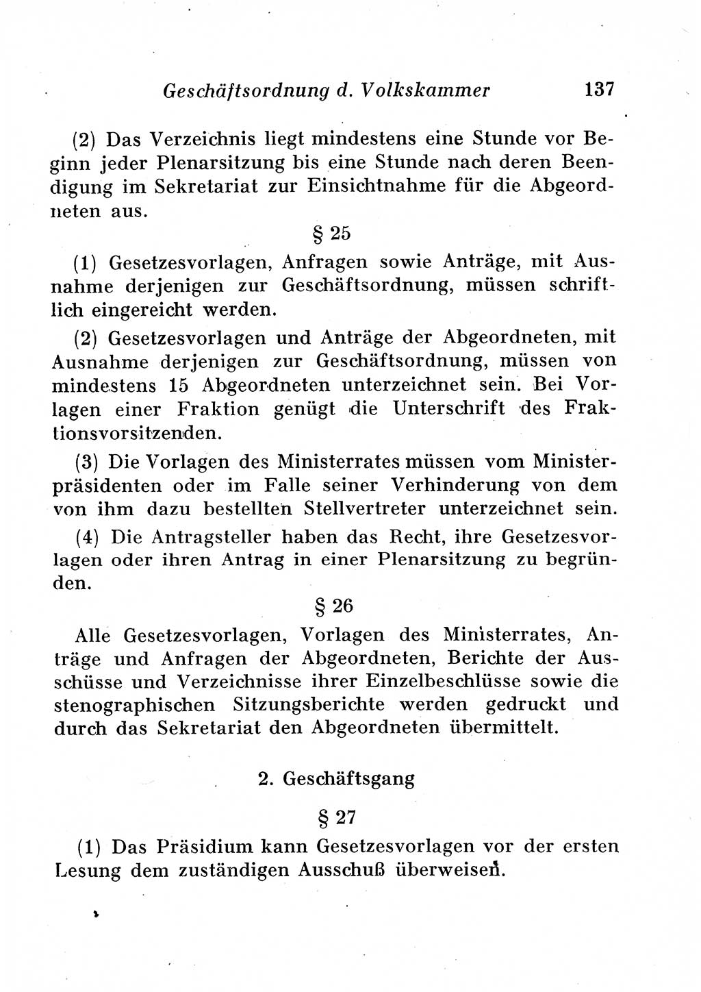 Staats- und verwaltungsrechtliche Gesetze der Deutschen Demokratischen Republik (DDR) 1958, Seite 137 (StVerwR Ges. DDR 1958, S. 137)