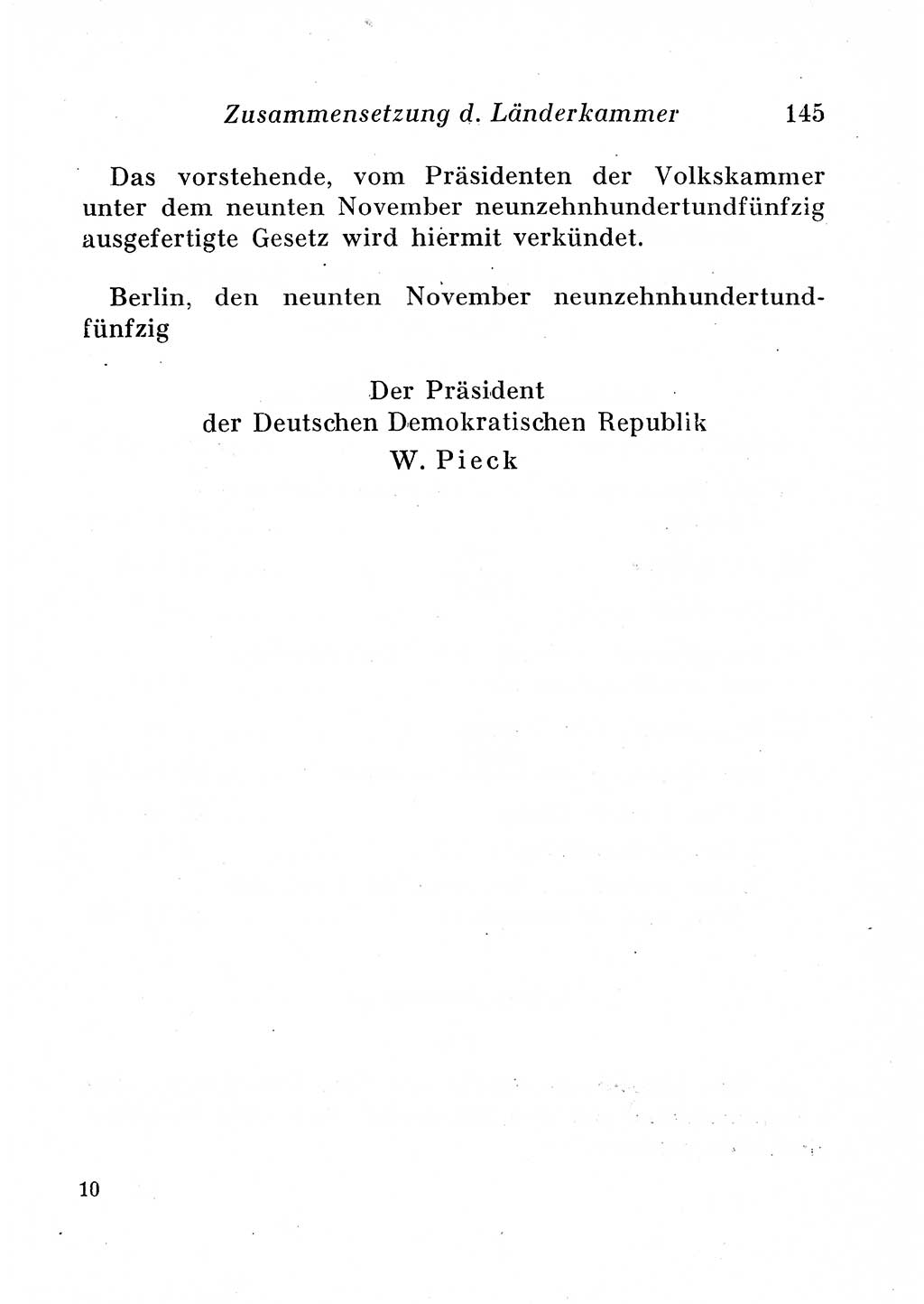 Staats- und verwaltungsrechtliche Gesetze der Deutschen Demokratischen Republik (DDR) 1958, Seite 145 (StVerwR Ges. DDR 1958, S. 145)