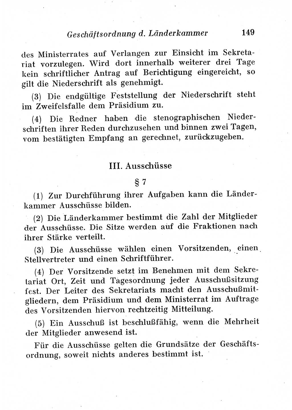 Staats- und verwaltungsrechtliche Gesetze der Deutschen Demokratischen Republik (DDR) 1958, Seite 149 (StVerwR Ges. DDR 1958, S. 149)