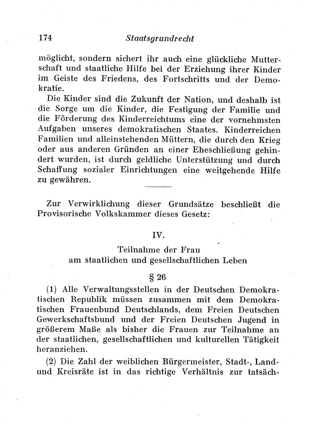 Staats- und verwaltungsrechtliche Gesetze der Deutschen Demokratischen Republik (DDR) 1958, Seite 174 (StVerwR Ges. DDR 1958, S. 174)