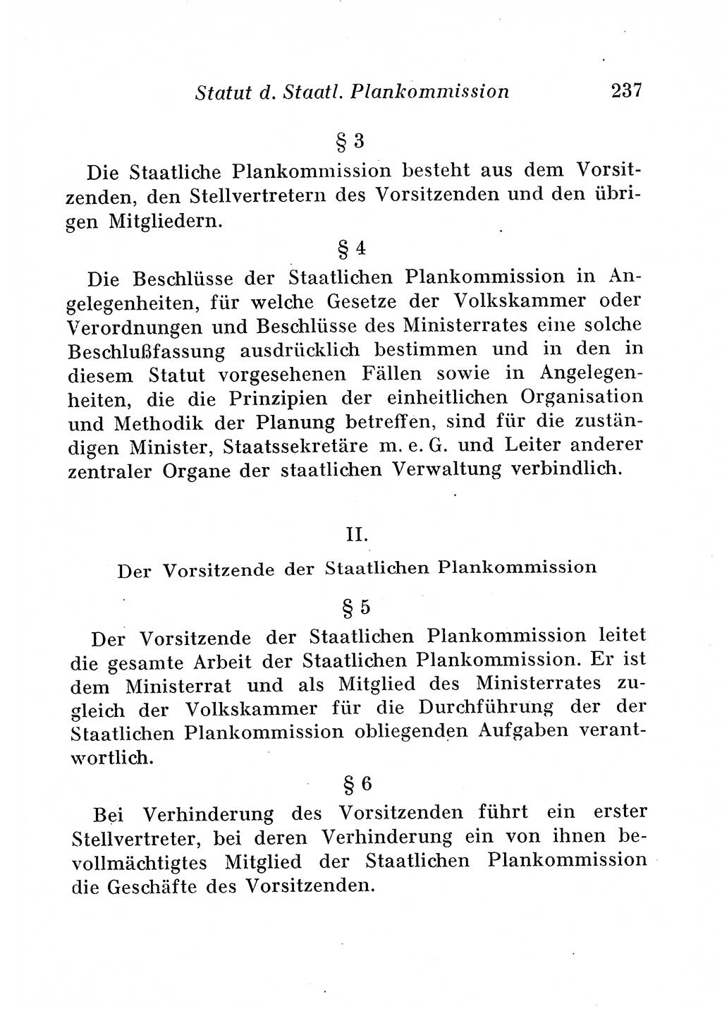 Staats- und verwaltungsrechtliche Gesetze der Deutschen Demokratischen Republik (DDR) 1958, Seite 237 (StVerwR Ges. DDR 1958, S. 237)