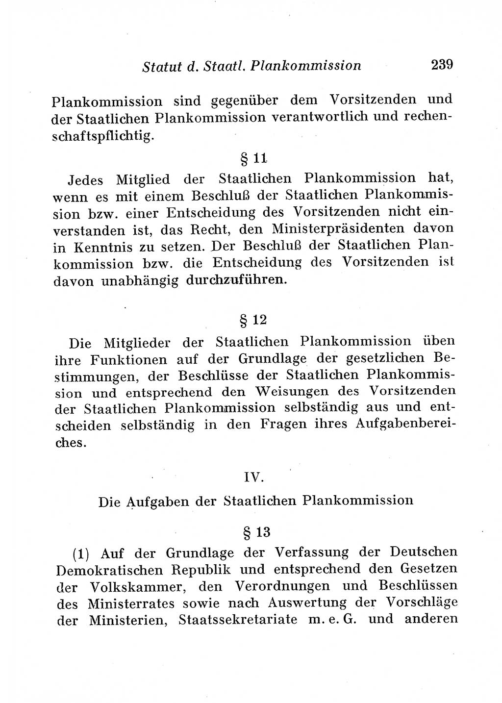 Staats- und verwaltungsrechtliche Gesetze der Deutschen Demokratischen Republik (DDR) 1958, Seite 239 (StVerwR Ges. DDR 1958, S. 239)