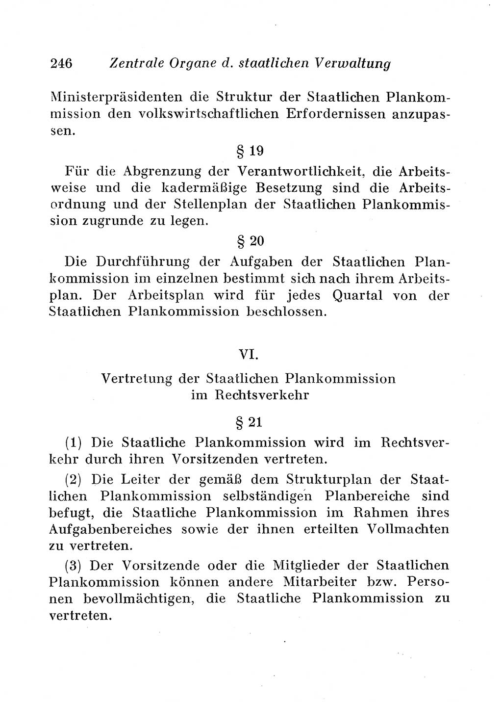 Staats- und verwaltungsrechtliche Gesetze der Deutschen Demokratischen Republik (DDR) 1958, Seite 246 (StVerwR Ges. DDR 1958, S. 246)