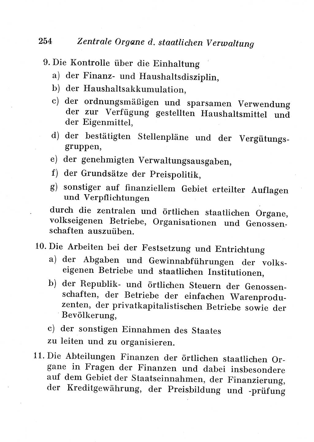 Staats- und verwaltungsrechtliche Gesetze der Deutschen Demokratischen Republik (DDR) 1958, Seite 254 (StVerwR Ges. DDR 1958, S. 254)