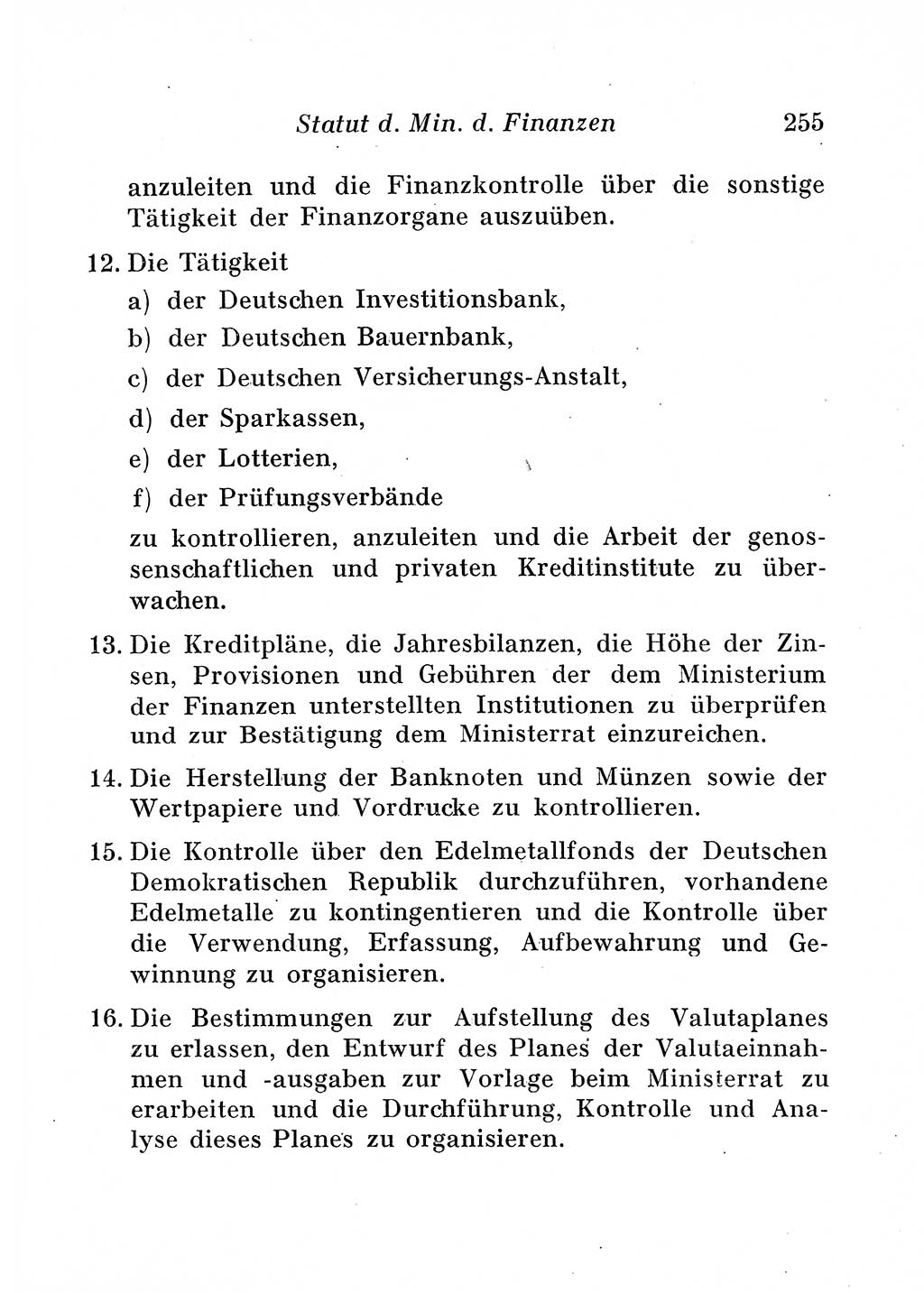 Staats- und verwaltungsrechtliche Gesetze der Deutschen Demokratischen Republik (DDR) 1958, Seite 255 (StVerwR Ges. DDR 1958, S. 255)