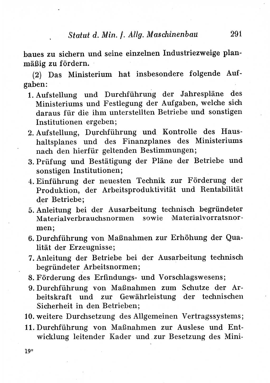Staats- und verwaltungsrechtliche Gesetze der Deutschen Demokratischen Republik (DDR) 1958, Seite 291 (StVerwR Ges. DDR 1958, S. 291)